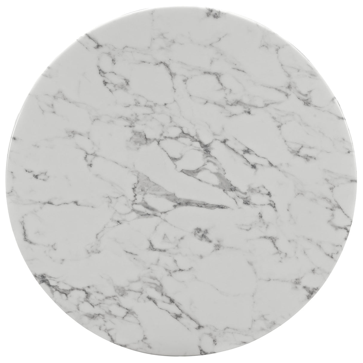 Lippa 40" Round Artifical Marble Dining Room Table Set - Modern Dining Table Set - BUILDMYPLACE