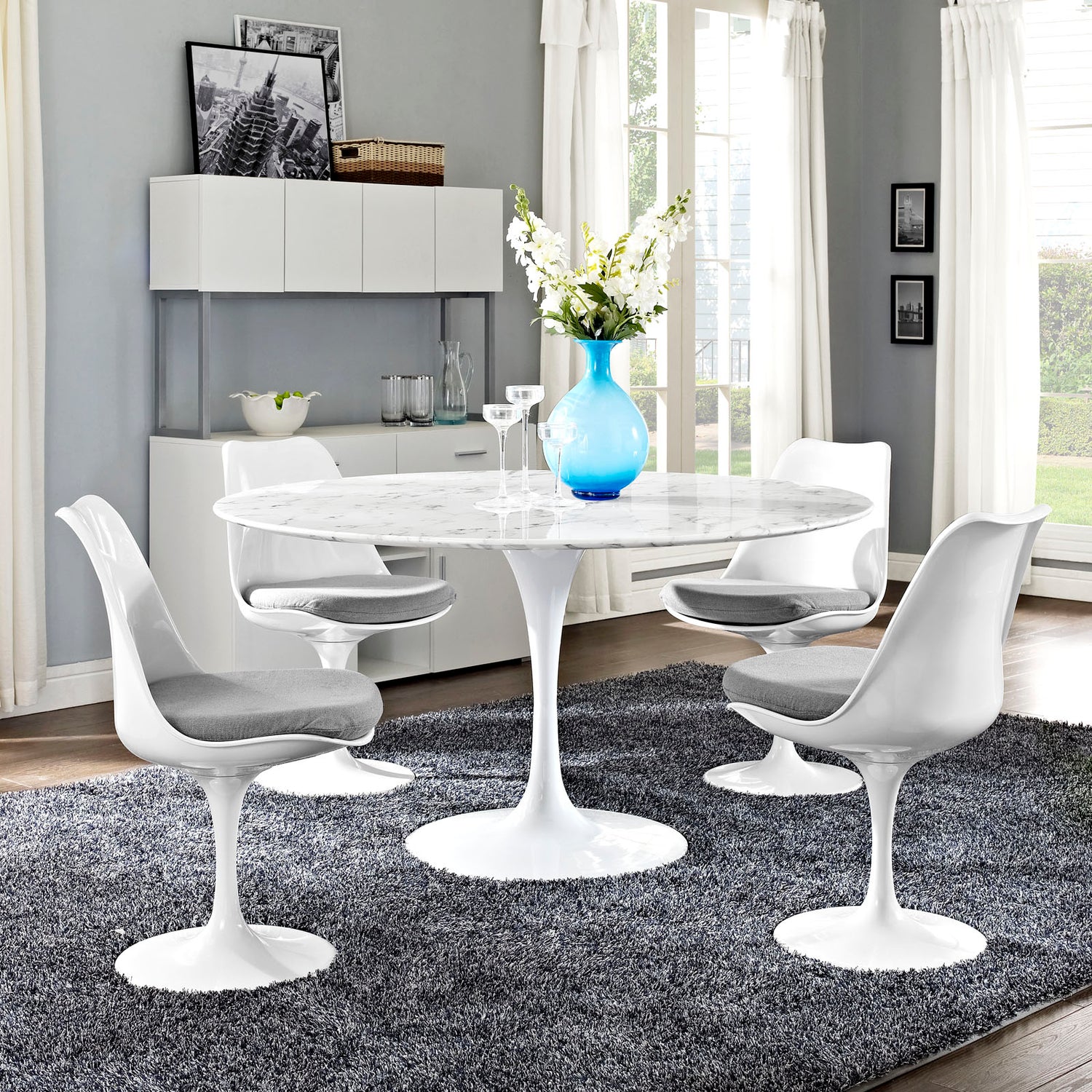 Lippa Artificial Marble Dining Table