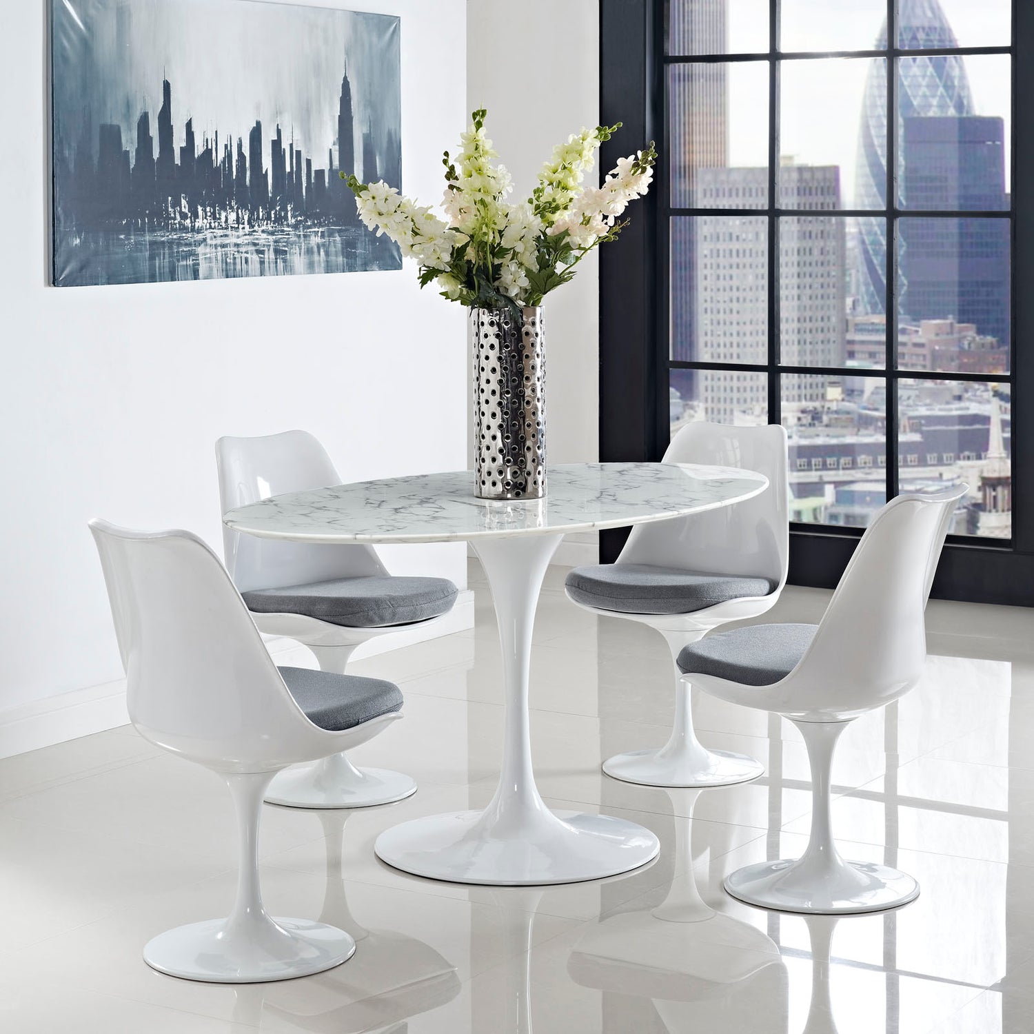 Lippa Artificial Marble Dining Table