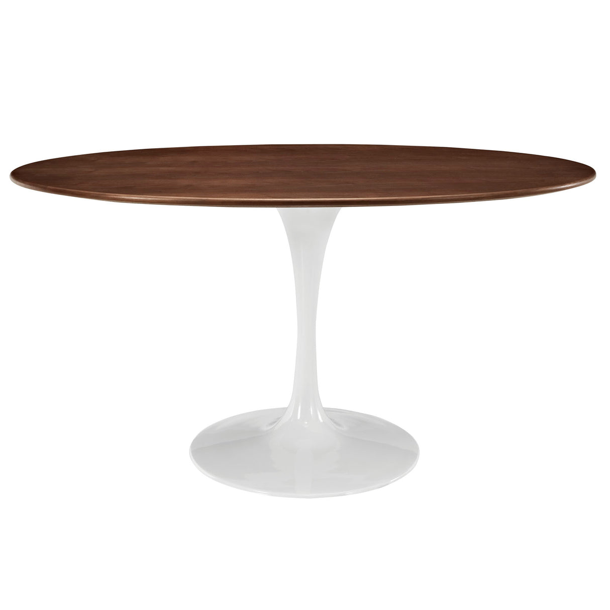 Lippa 60" Oval Walnut Dining Table Walnut - BUILDMYPLACE