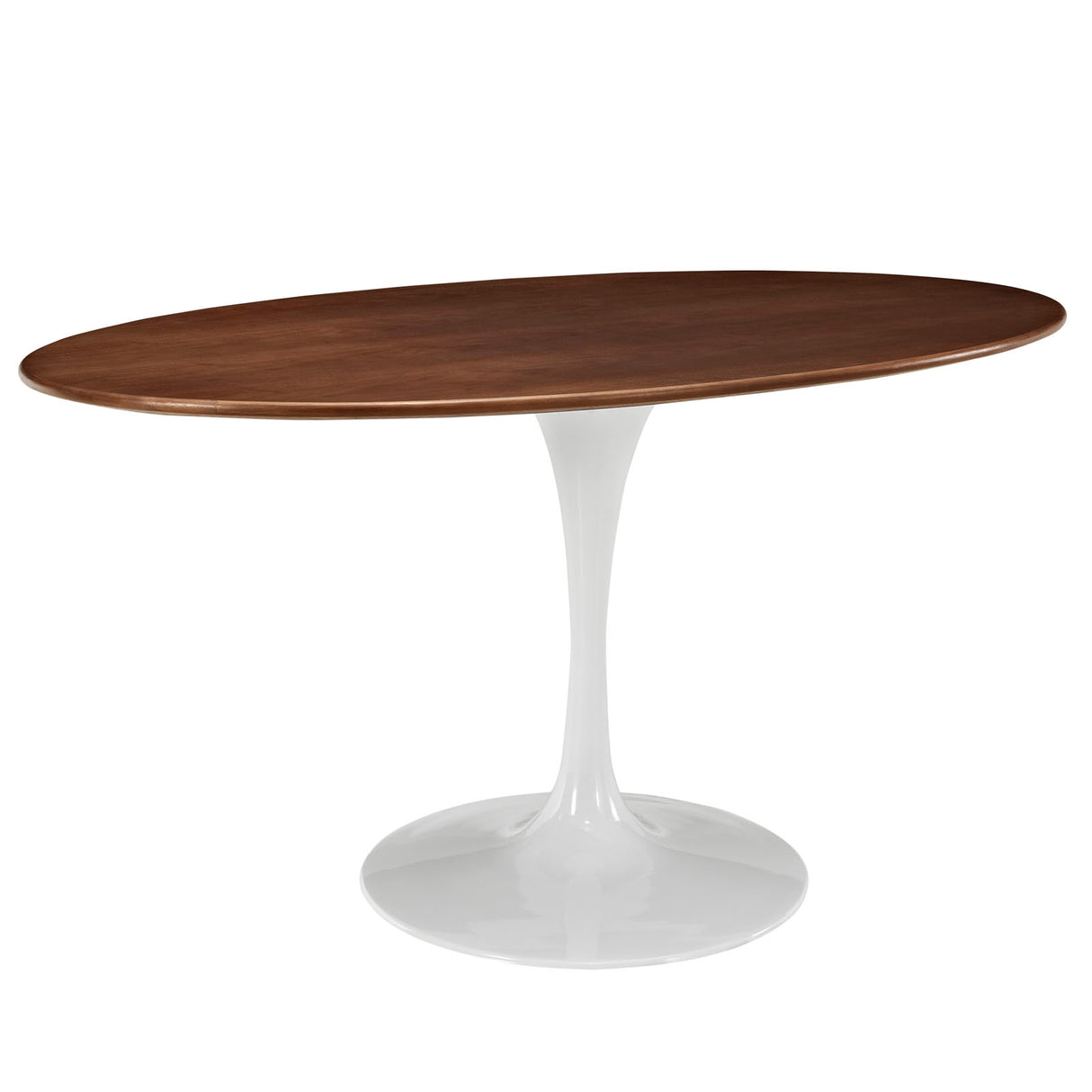 Lippa 60" Oval Walnut Dining Table Walnut - BUILDMYPLACE