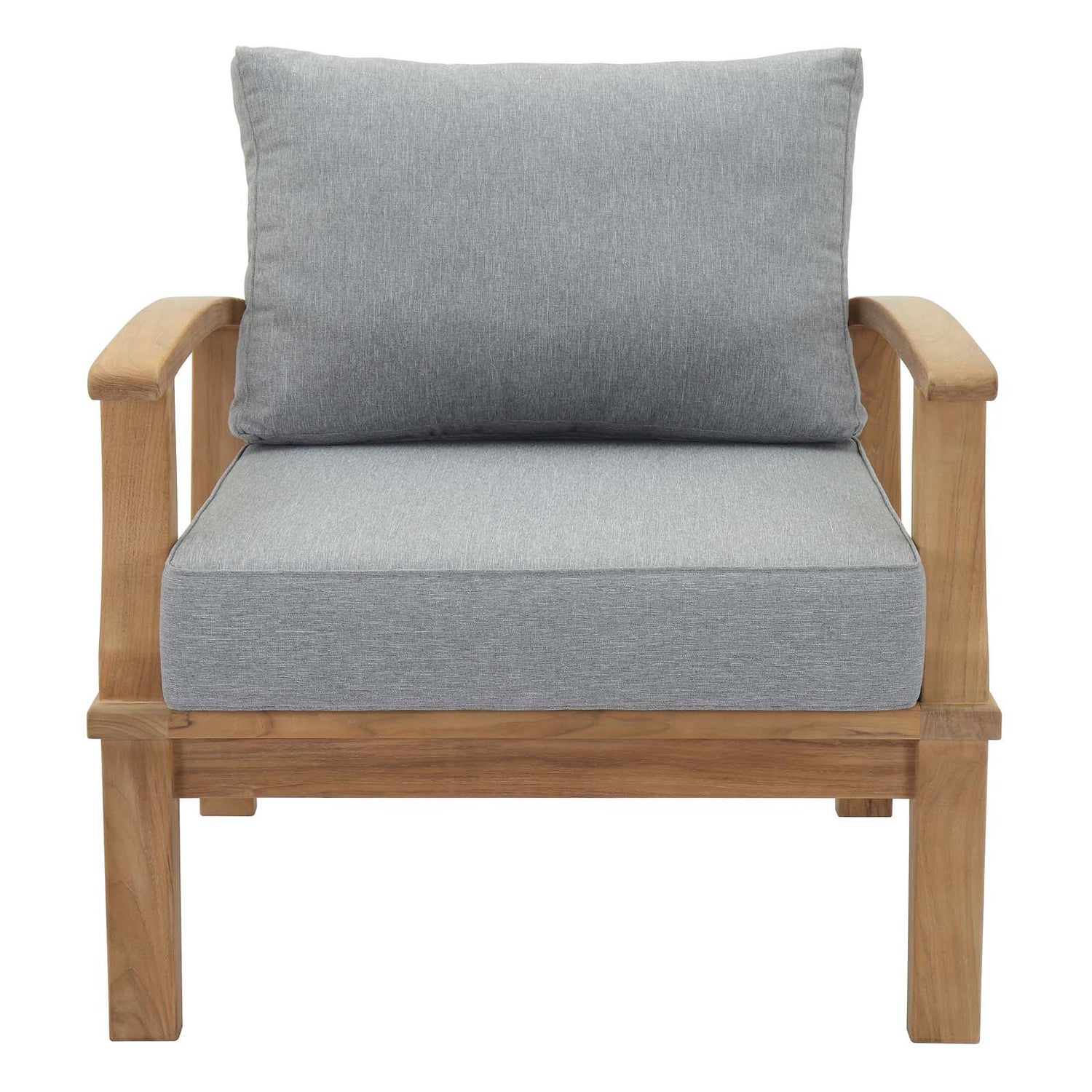 Marina Outdoor Patio Teak Armchair - BUILDMYPLACE