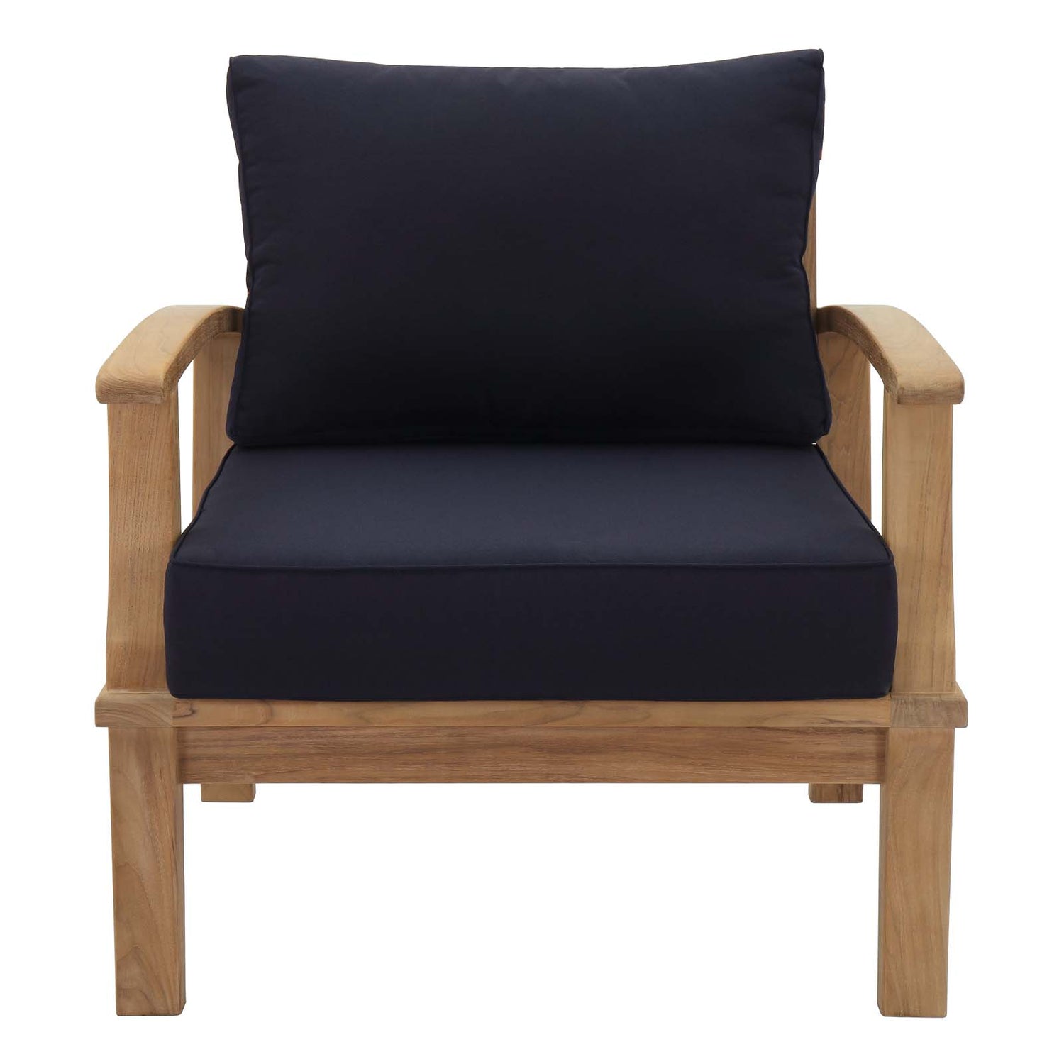 Marina Outdoor Patio Teak Armchair - BUILDMYPLACE