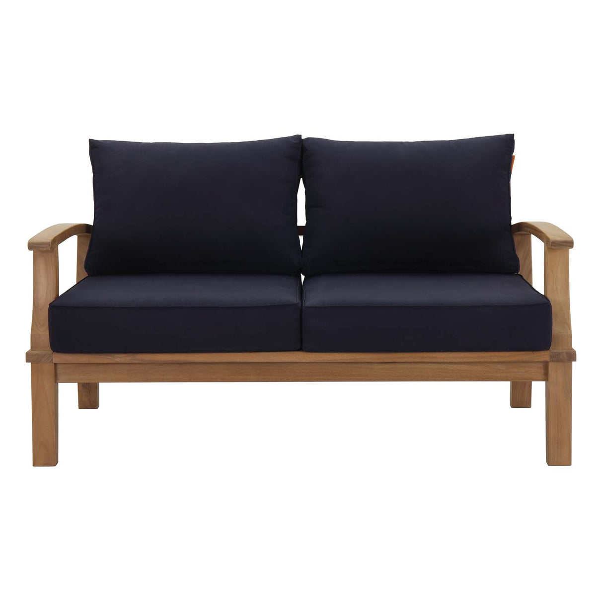 Marina Outdoor Patio Teak Loveseat - BUILDMYPLACE