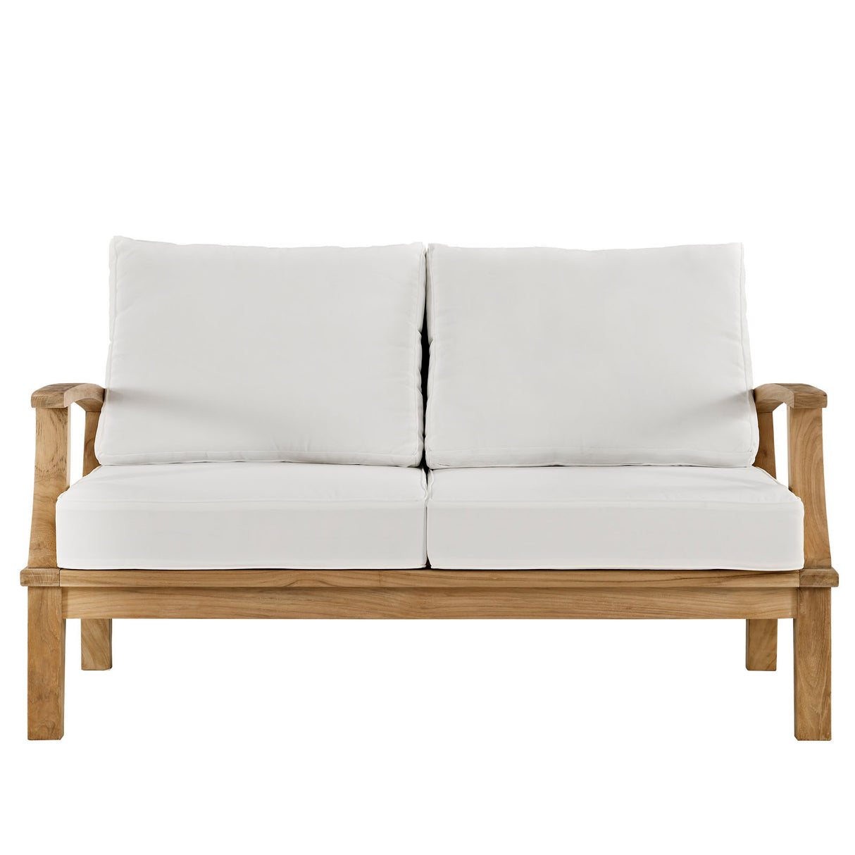Marina Outdoor Patio Teak Loveseat - BUILDMYPLACE