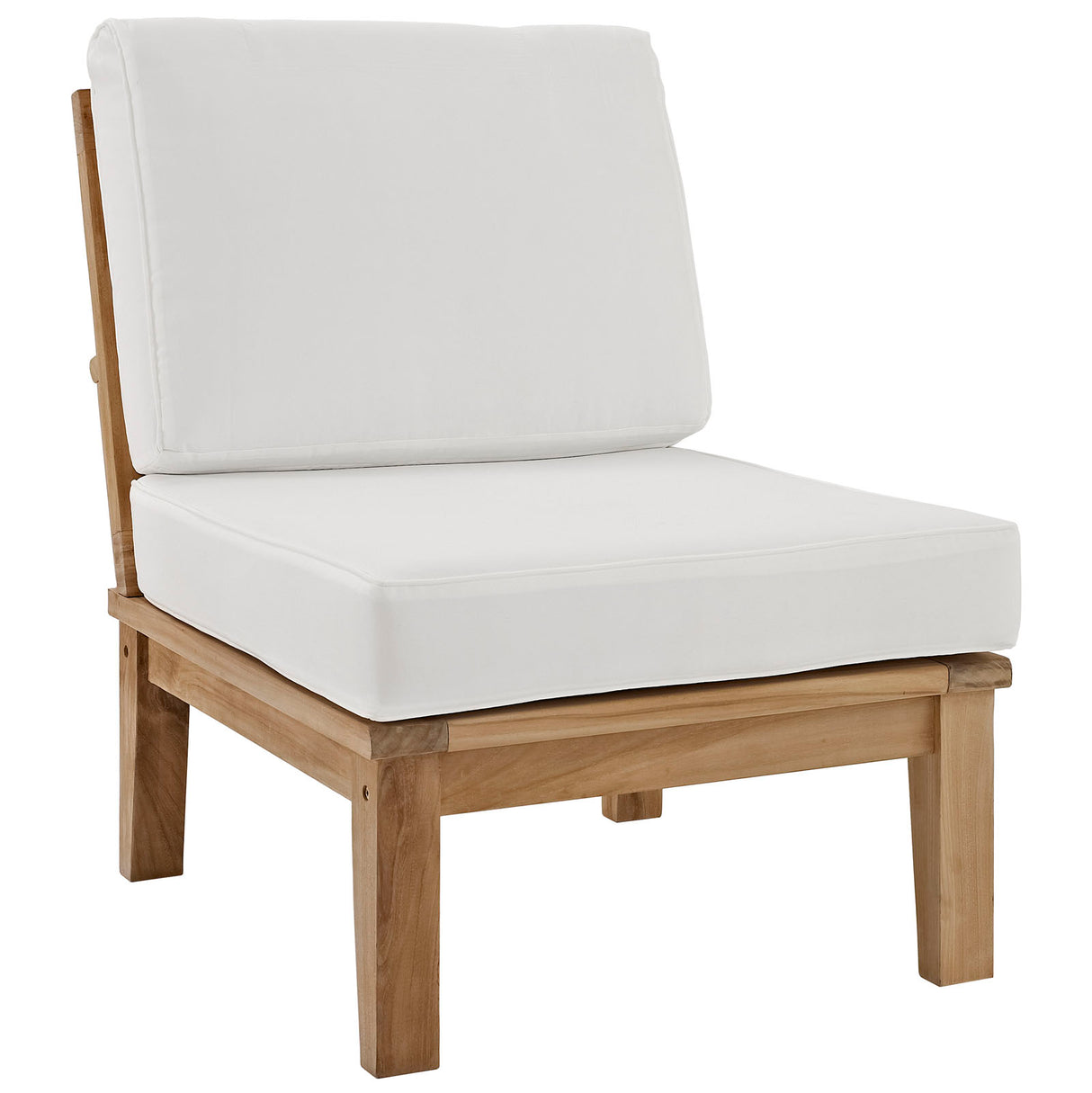 Marina Armless Outdoor Patio Teak Sofa - BUILDMYPLACE
