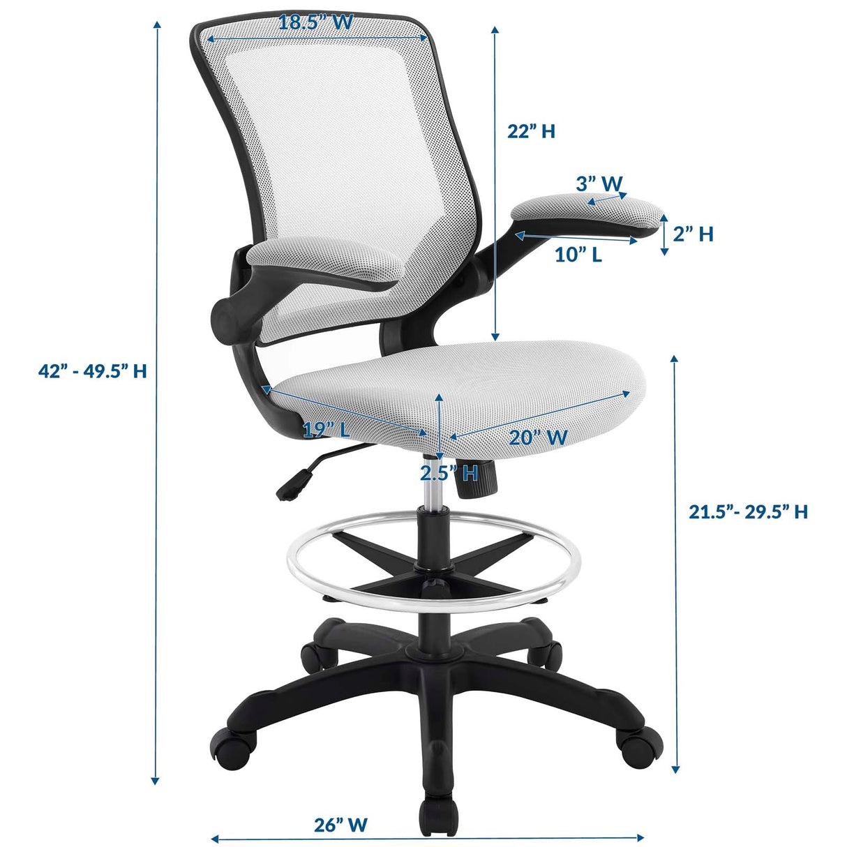 Stylish Drafting Chair for Office | BUILDMyplace