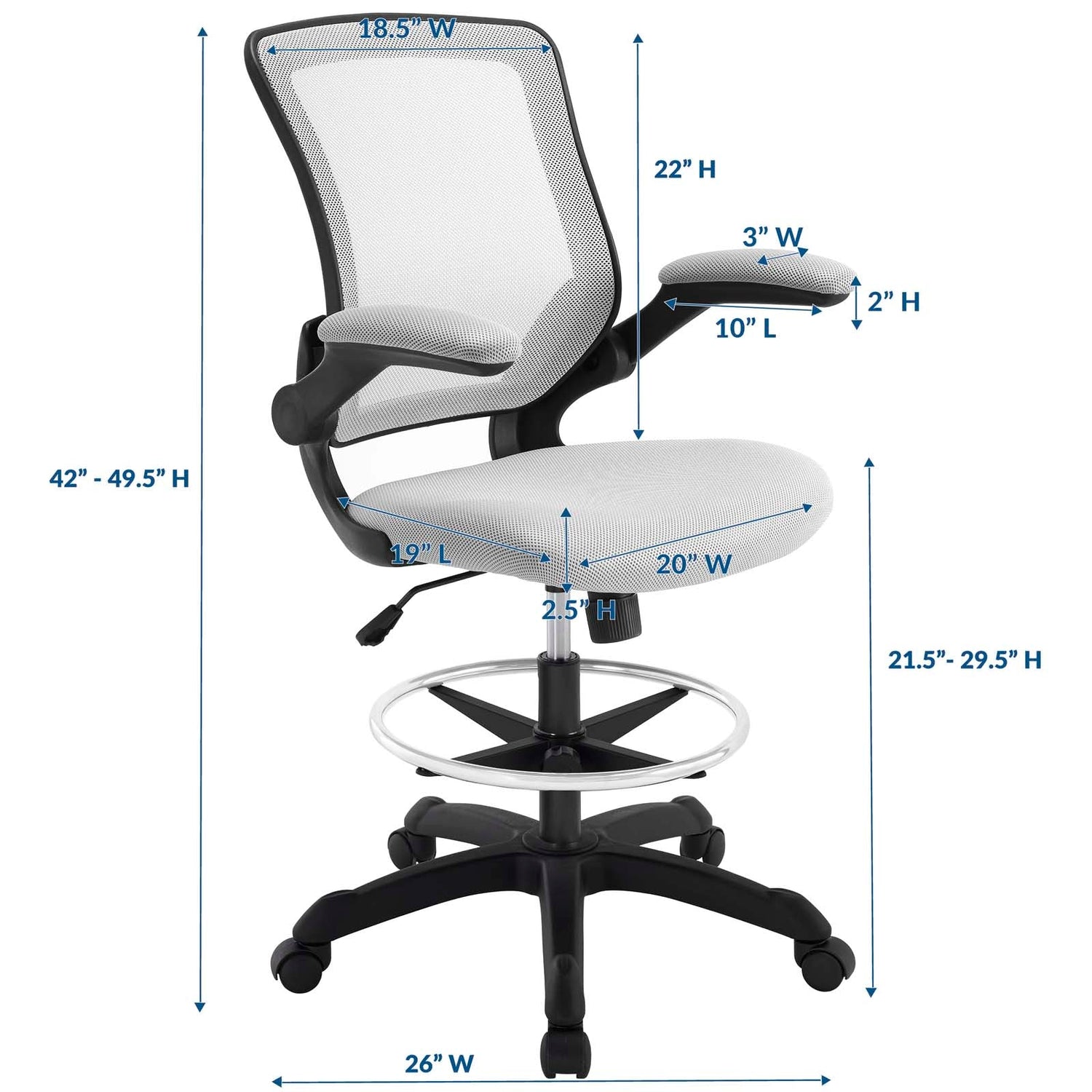 Stylish Drafting Chair for Office | BUILDMyplace