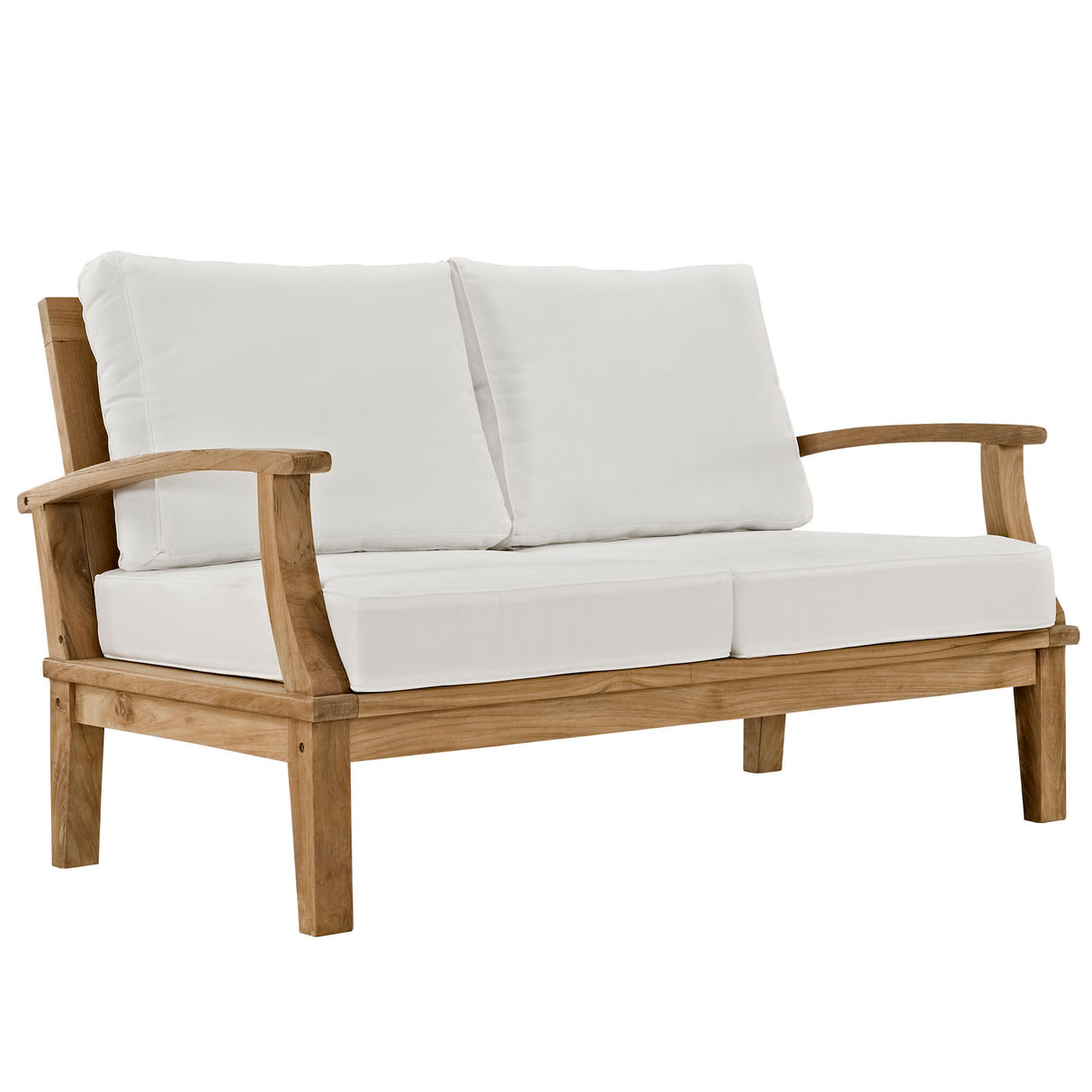 Marina 3 Piece one Sofa Outdoor Patio Teak Set - BUILDMYPLACE