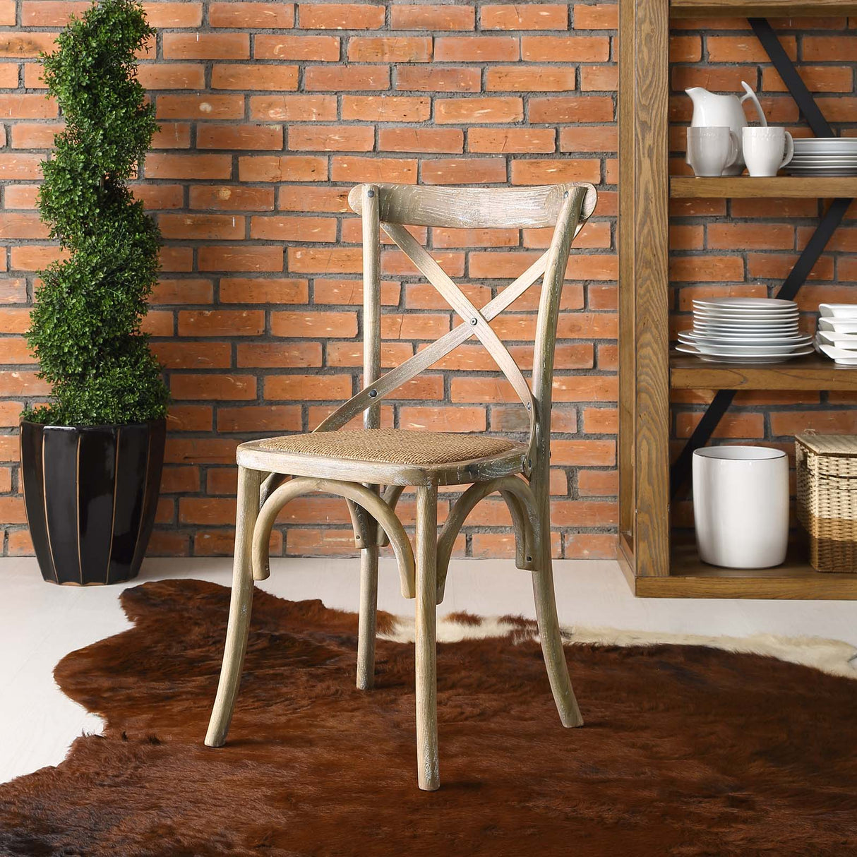 Modern Gear Dining Armless Side Chair - Leisure Tea - Breakfast Chair - BUILDMYPLACE