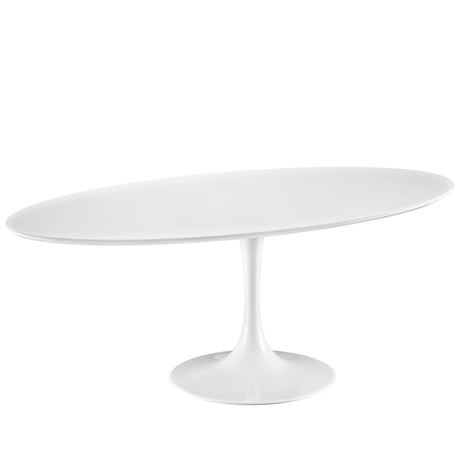Lippa 78" Oval Wood Top Dining Table - Modern Dining Table Set - BUILDMYPLACE