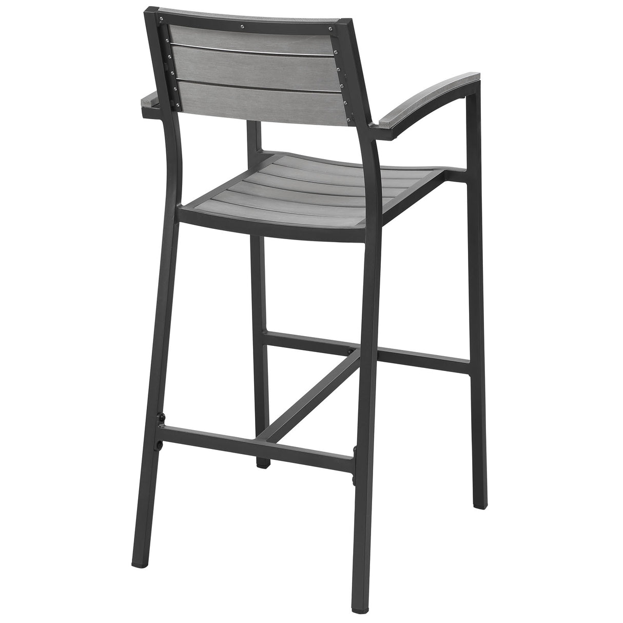 Maine 3 Piece 2 Bar Stool Outdoor Patio Dining Set - BUILDMYPLACE