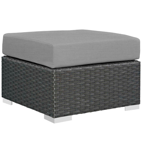 Sojourn Outdoor Patio Sunbrella Ottoman - BUILDMYPLACE