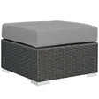 Sojourn Outdoor Patio Sunbrella Ottoman - BUILDMYPLACE