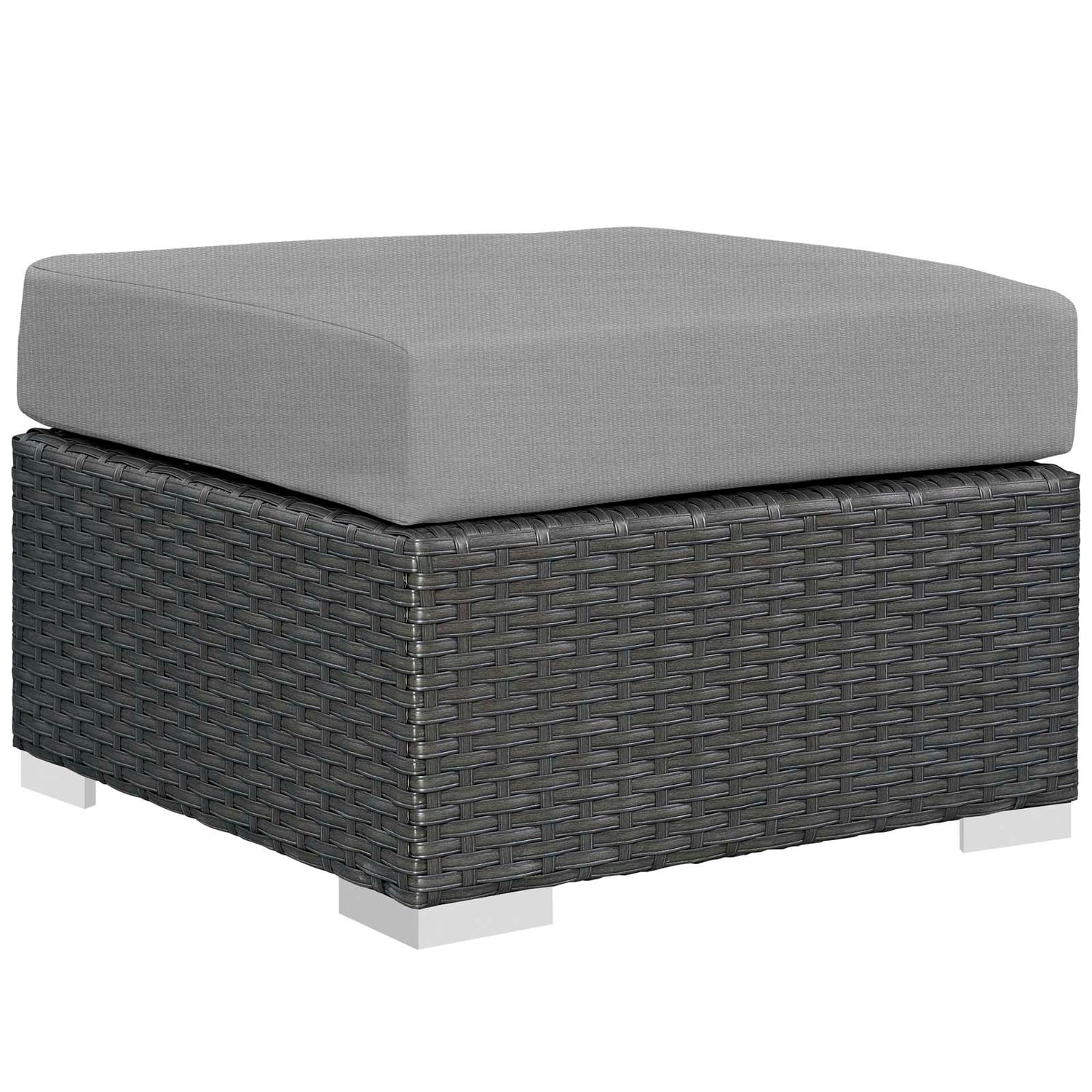 Sojourn Outdoor Patio Sunbrella Ottoman - BUILDMYPLACE