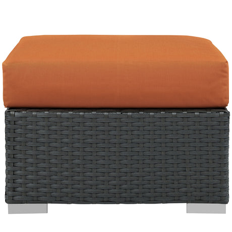 Sojourn Outdoor Patio Sunbrella Ottoman - BUILDMYPLACE