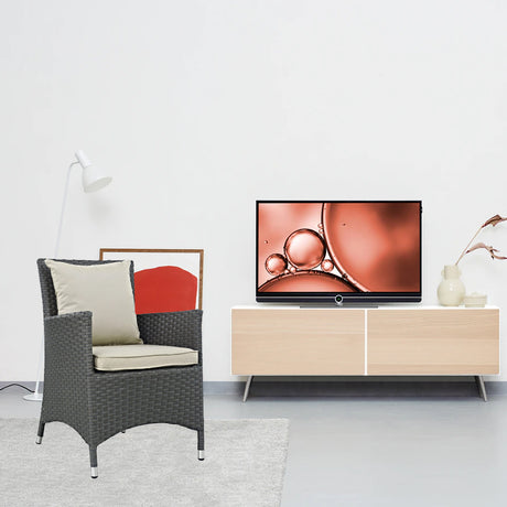 Sojourn Dining Outdoor Patio Sunbrella Armchair - BUILDMYPLACE