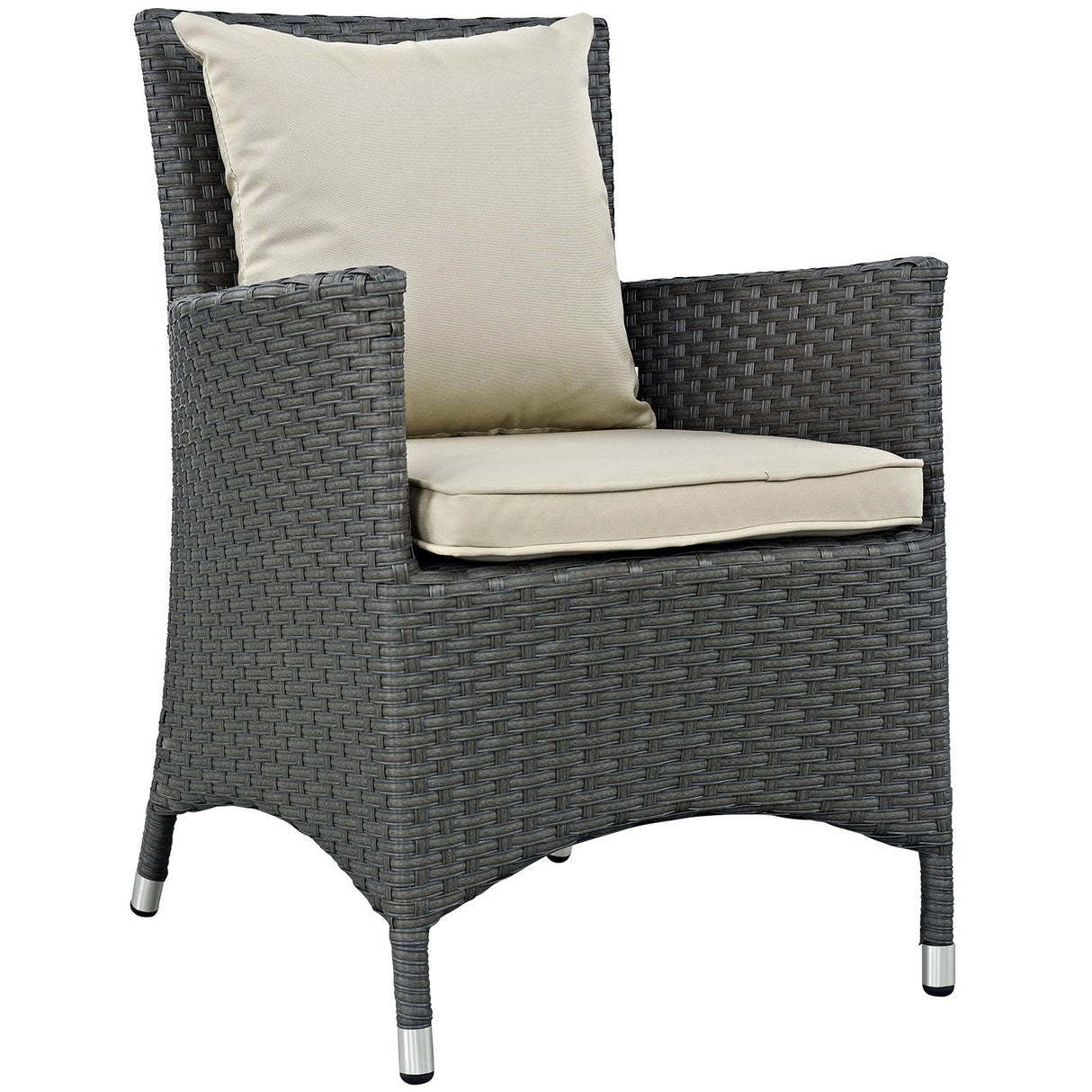 Sojourn Dining Outdoor Patio Sunbrella Armchair - BUILDMYPLACE