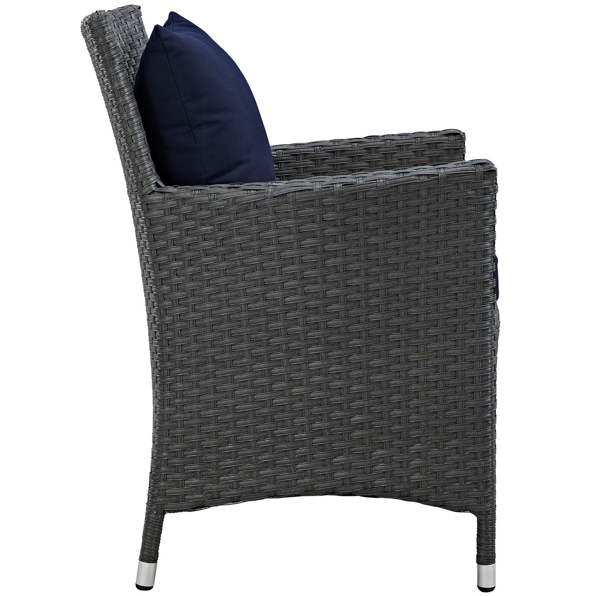 Sojourn Dining Outdoor Patio Sunbrella Armchair - BUILDMYPLACE