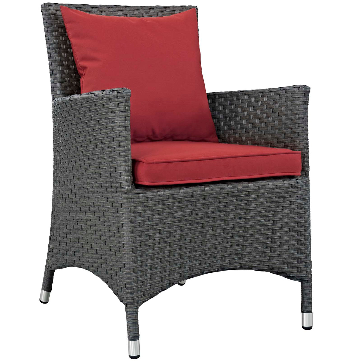Sojourn Dining Outdoor Patio Sunbrella Armchair - BUILDMYPLACE