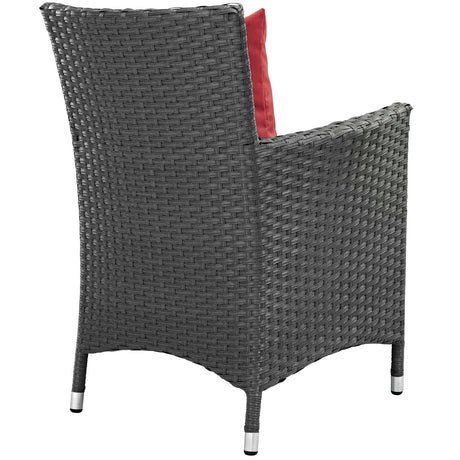 Sojourn Dining Outdoor Patio Sunbrella Armchair - BUILDMYPLACE