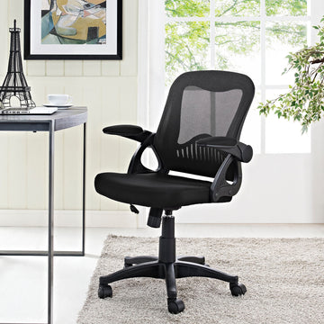 Advance Reception Computer Desk Office Chair - With Flipup Arms