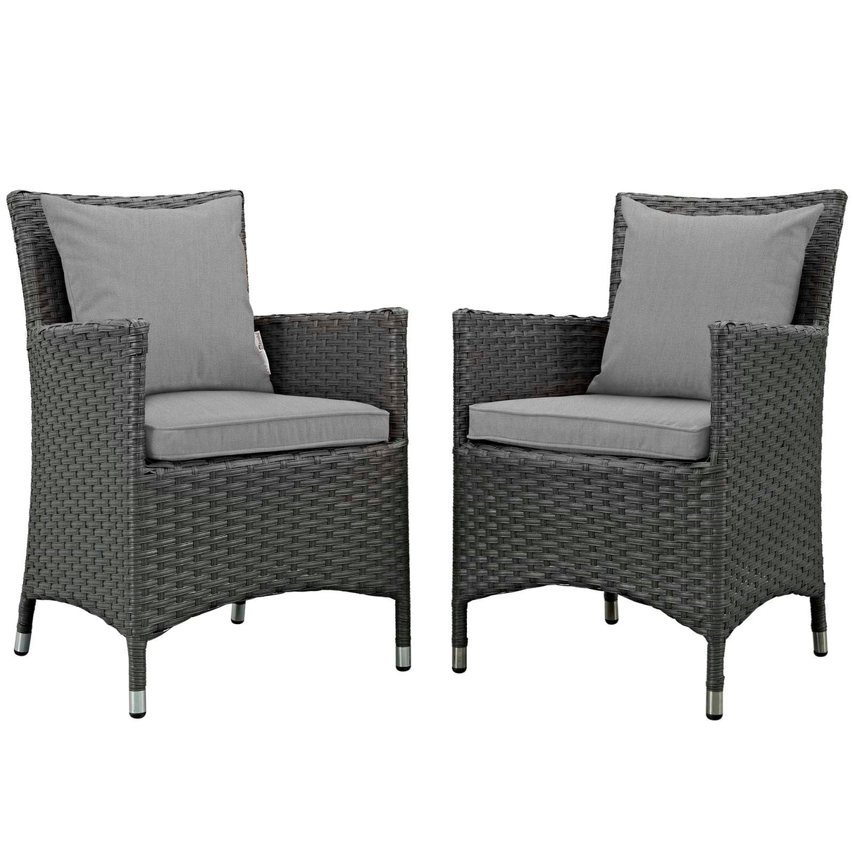 Sojourn 2 Piece Outdoor Patio Sunbrella Dining Set - BUILDMYPLACE