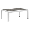 Shore Outdoor Patio Aluminum Coffee Table - BUILDMYPLACE