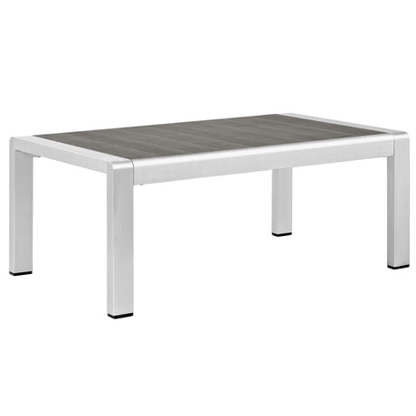 Shore Outdoor Patio Aluminum Coffee Table - BUILDMYPLACE