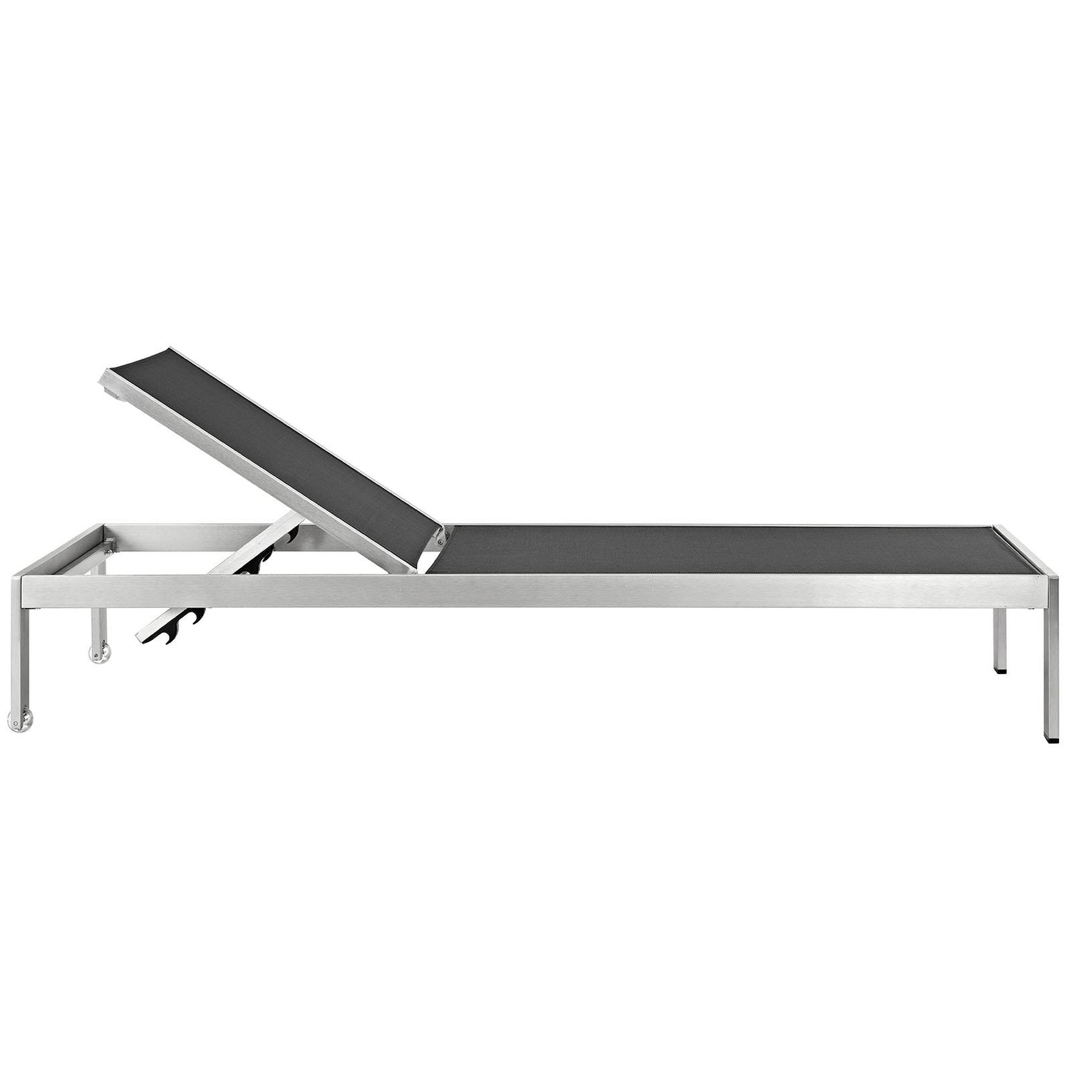 Shore Outdoor Patio Aluminum Mesh Chaise - BUILDMYPLACE