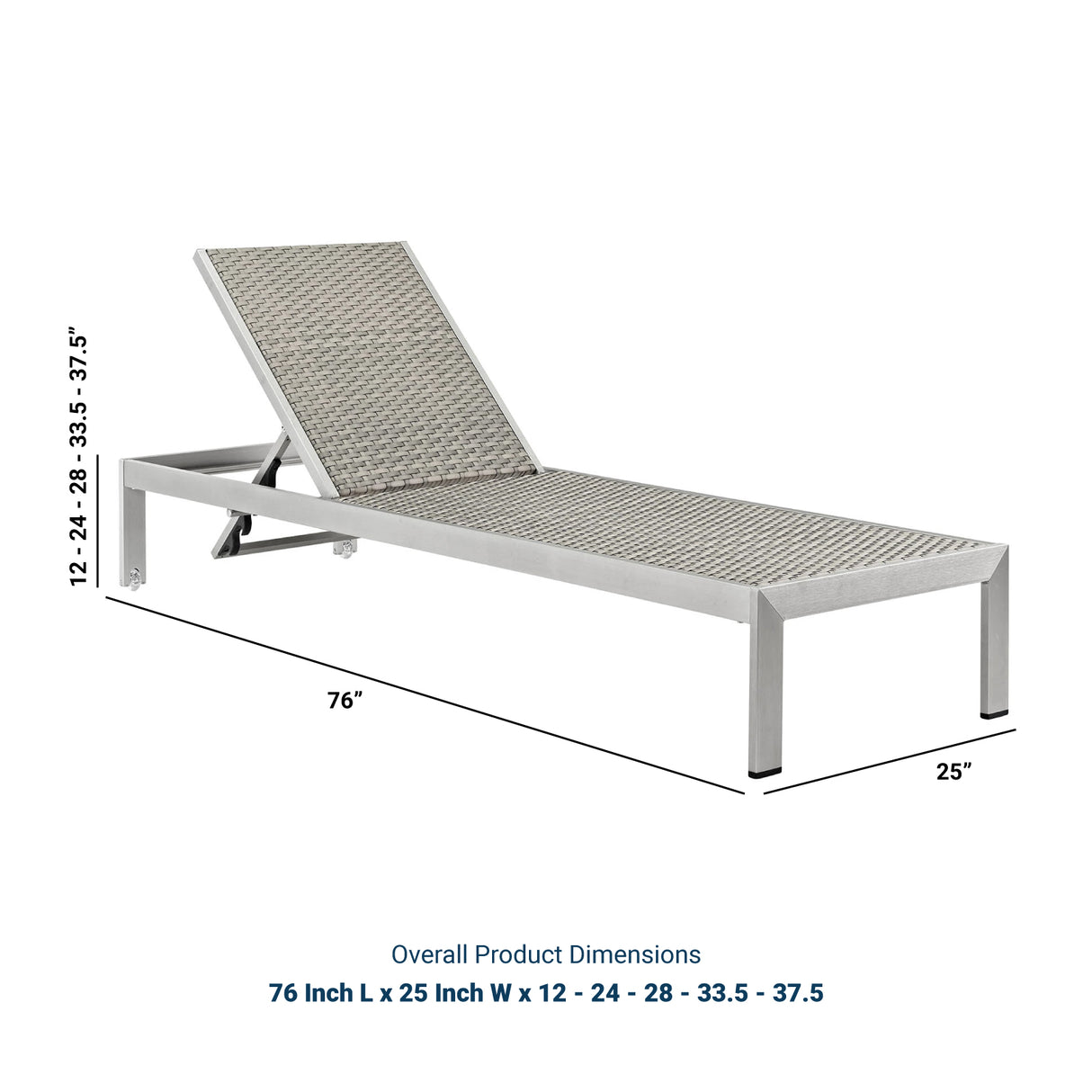 Shore Chaise Outdoor Patio Aluminum Set of 6 - BUILDMYPLACE