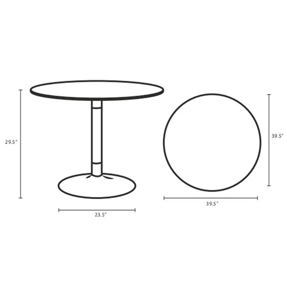 Modern Whirl Round Kitchen And Dining Table - White Space Saving Dining Room Tables - BUILDMYPLACE