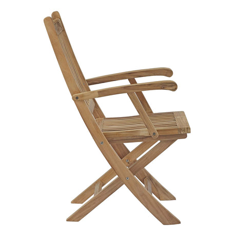 One Marina Outdoor Patio Teak Folding Chair - BUILDMYPLACE