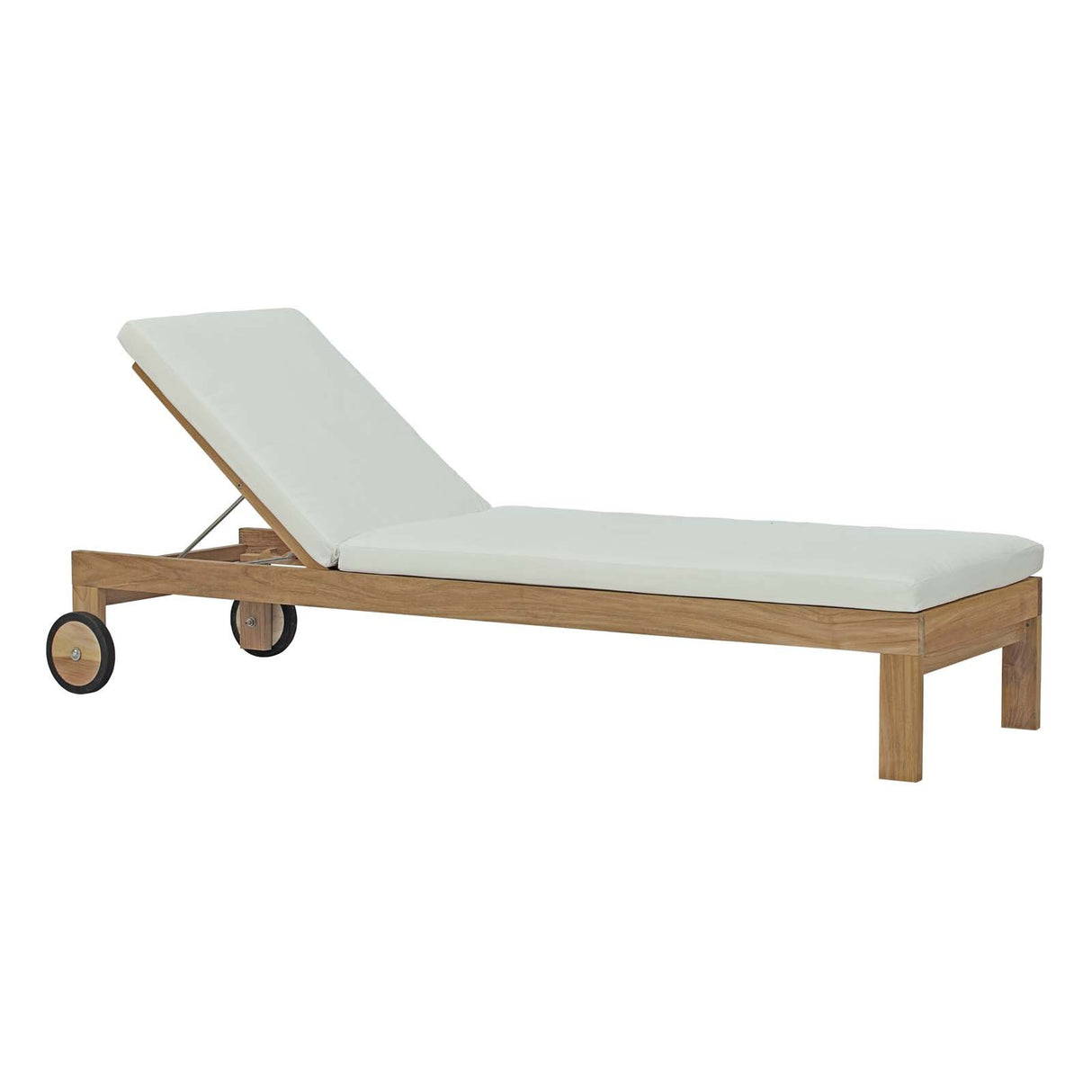 Upland Outdoor Patio Teak Chaise - BUILDMYPLACE