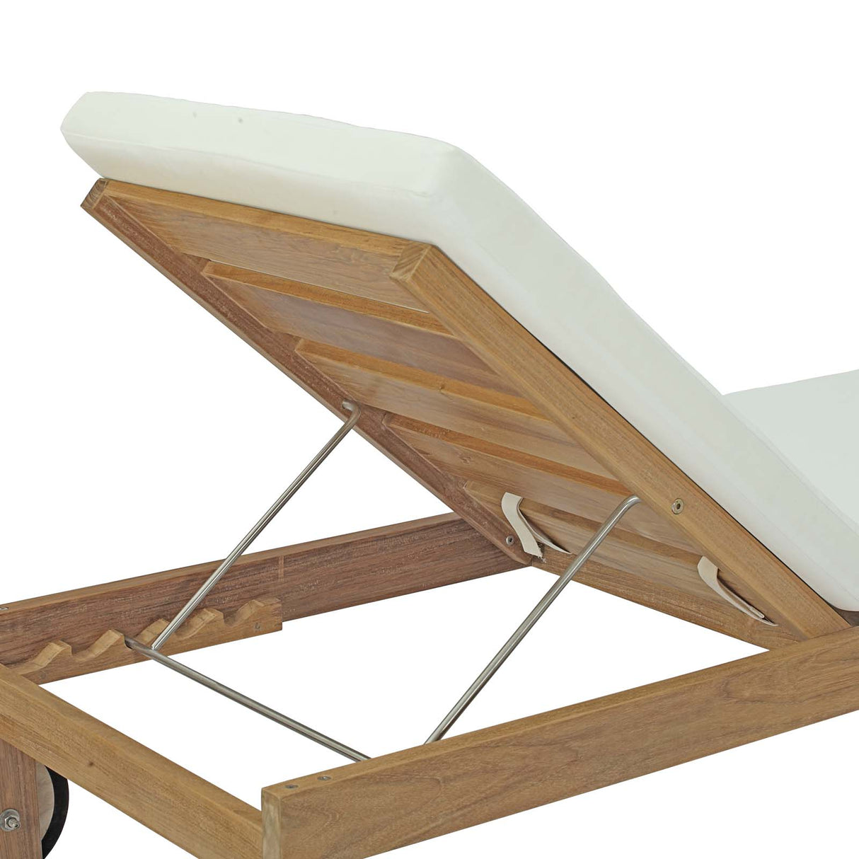 Upland Outdoor Patio Teak Chaise - BUILDMYPLACE