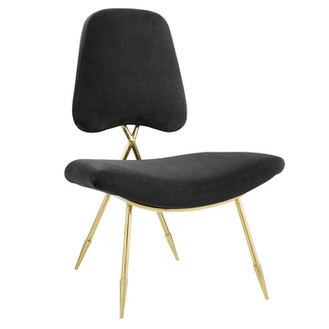 Modern Upholstered Ponder Performance Velvet Lounge Chair - Club Chair