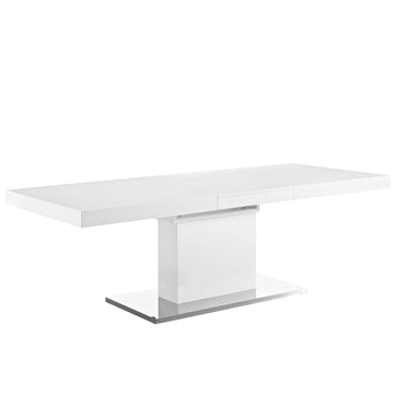 Modern Vector Expandable Dining Room Table - Floor Felt Pad Dining Table Set