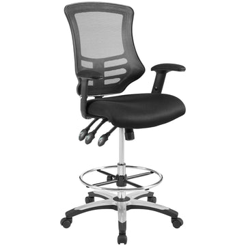 Calibrate Drafting Chair With Height Adjustable - Office Chair With Breathable Mesh Back