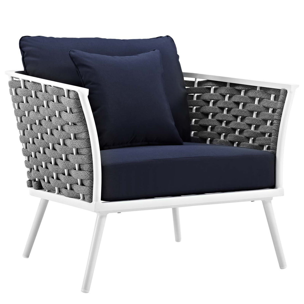 Stance Outdoor Patio Aluminum Armchair - BUILDMYPLACE