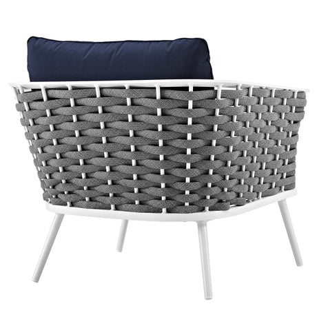 Stance Outdoor Patio Aluminum Armchair - BUILDMYPLACE