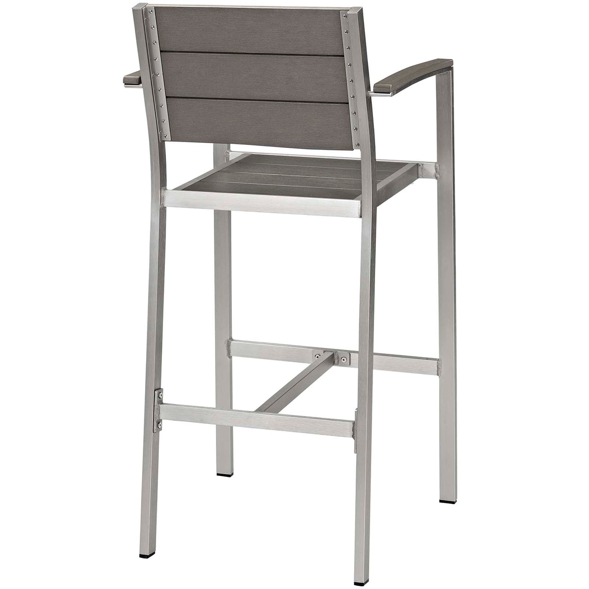 Shore Bar Stool Outdoor Patio Aluminum Set Of 2 - BUILDMYPLACE
