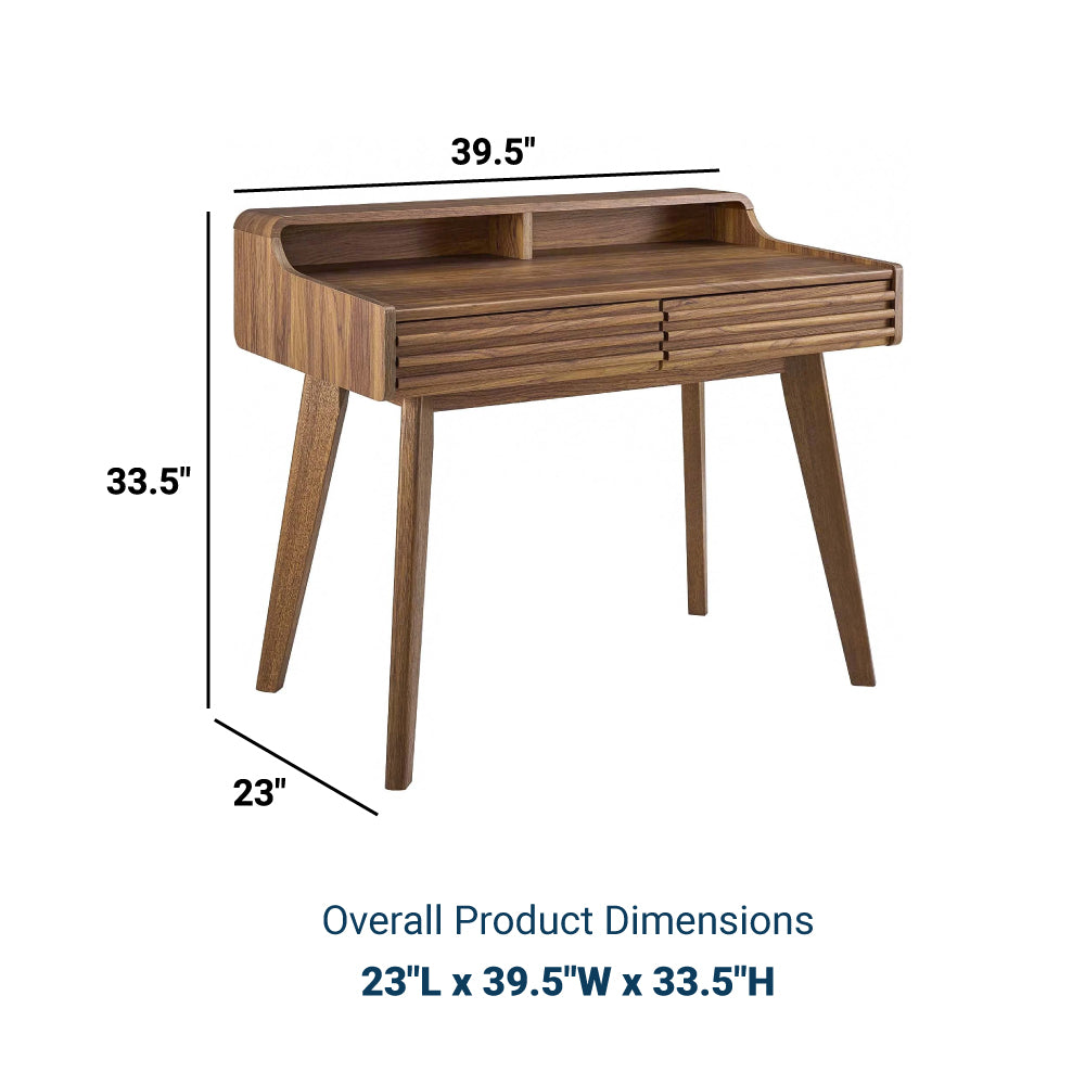 Modern Render Writing Desk - Storage Organizer for Living Room - Office Desk - BUILDMYPLACE