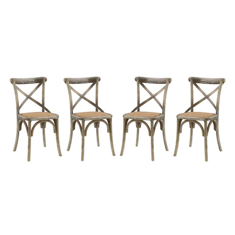 Modern Gear Dining Armless Side Chair - Leisure Tea - Breakfast Chair - BUILDMYPLACE