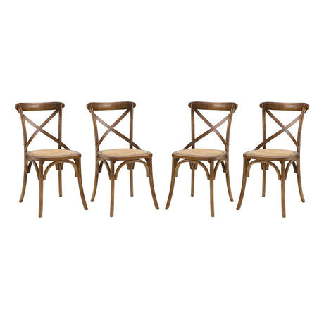 Modern Gear Dining Armless Side Chair - Leisure Tea - Breakfast Chair - BUILDMYPLACE