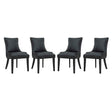 Modern Marquis Faux Leather Leisure Padded Dining Chair - Dining Table Set - BUILDMYPLACE