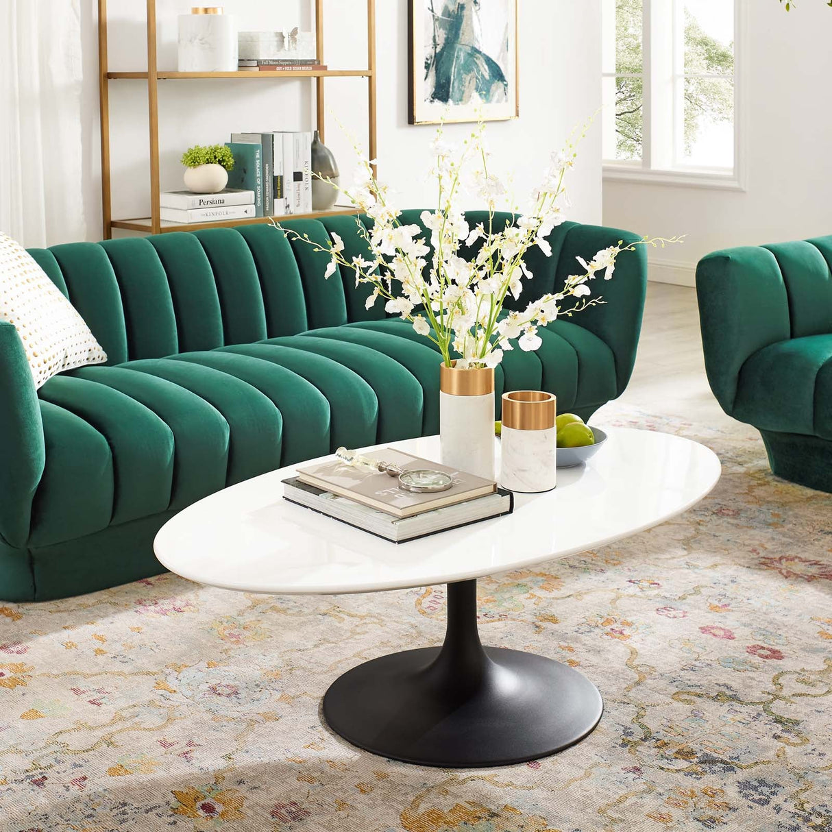Lippa 48" Oval - Shaped Wood Top Coffee Table -  Dining Table - BUILDMYPLACE