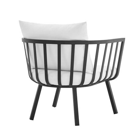 Riverside Outdoor Patio Aluminum Armchair - BUILDMYPLACE