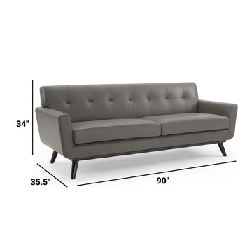 Engage Top-Grain Leather Living Room Lounge Sofa