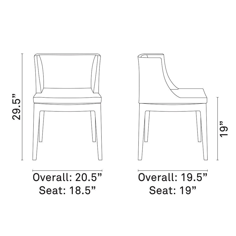 Vintage Flower Kitchen And Dining Side Chair - Fabric Dining Chair In Clear - BUILDMYPLACE