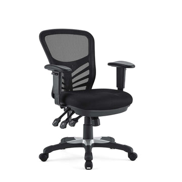 Articulate Ergonomic Mid back Swivel Computer Office Desk With Adjustable Height